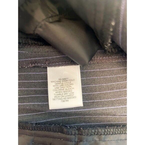 Liz Claiborne Women's dress pants AUDRA Grey/White Stripe Pants Women Size 10 - Picture 7 of 11